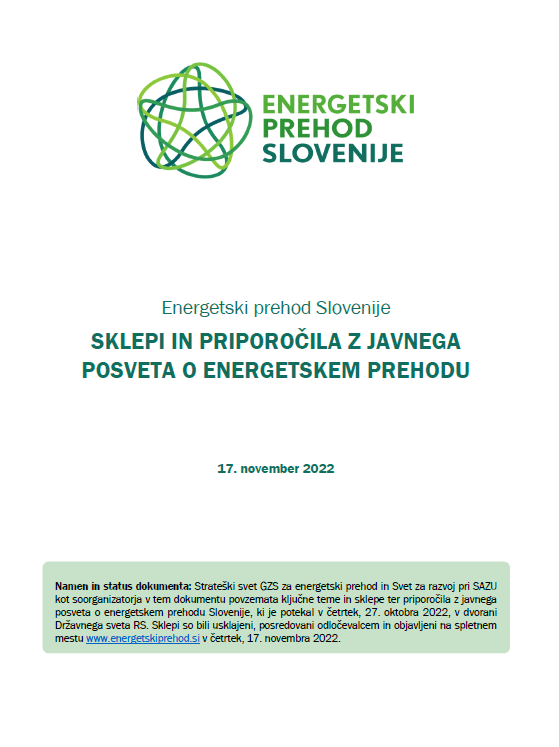 Sklepi in priporočila z javnega posveta o energetskem prehodu (27. 10. 2022 v Državnem svetu)